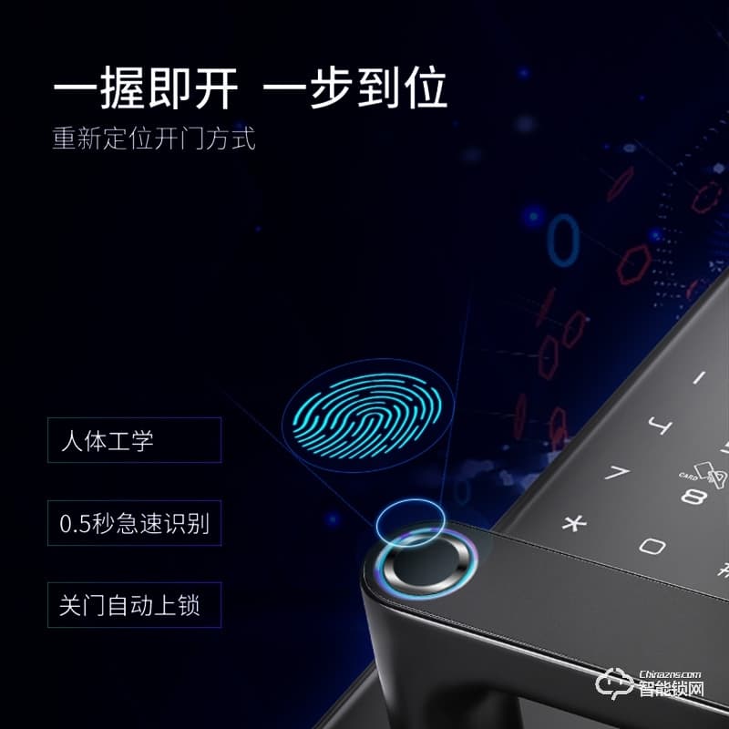 宏裕智能鎖 P12全自動電子鎖大門鎖