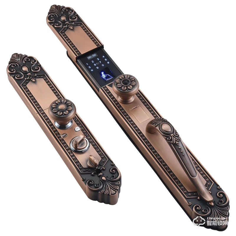 宏裕智能鎖 王者一號全自動家用防盜門指紋密碼鎖