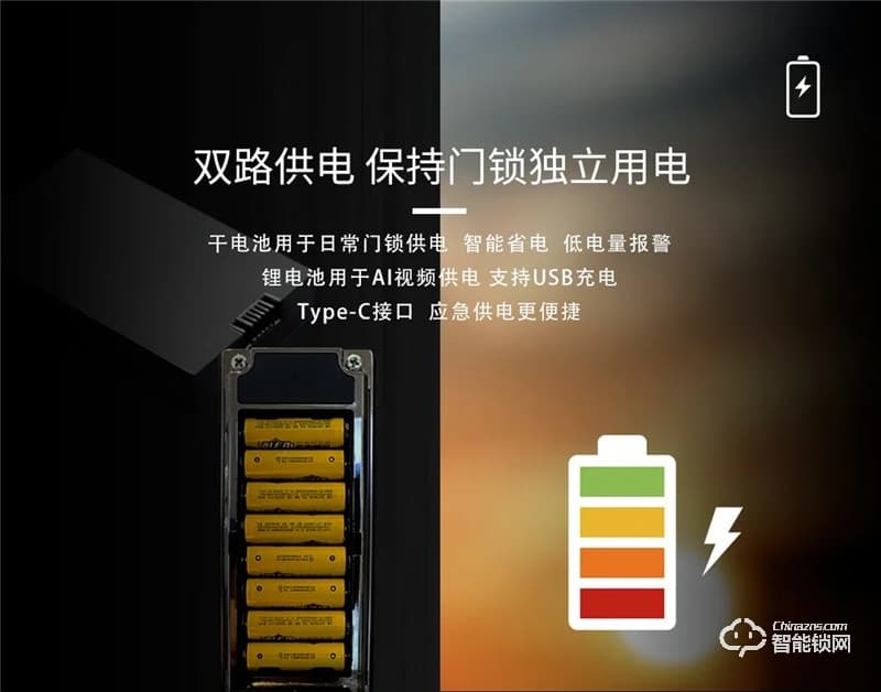 琨山通用智能鎖 W80家用防盜門視頻智能鎖電子鎖