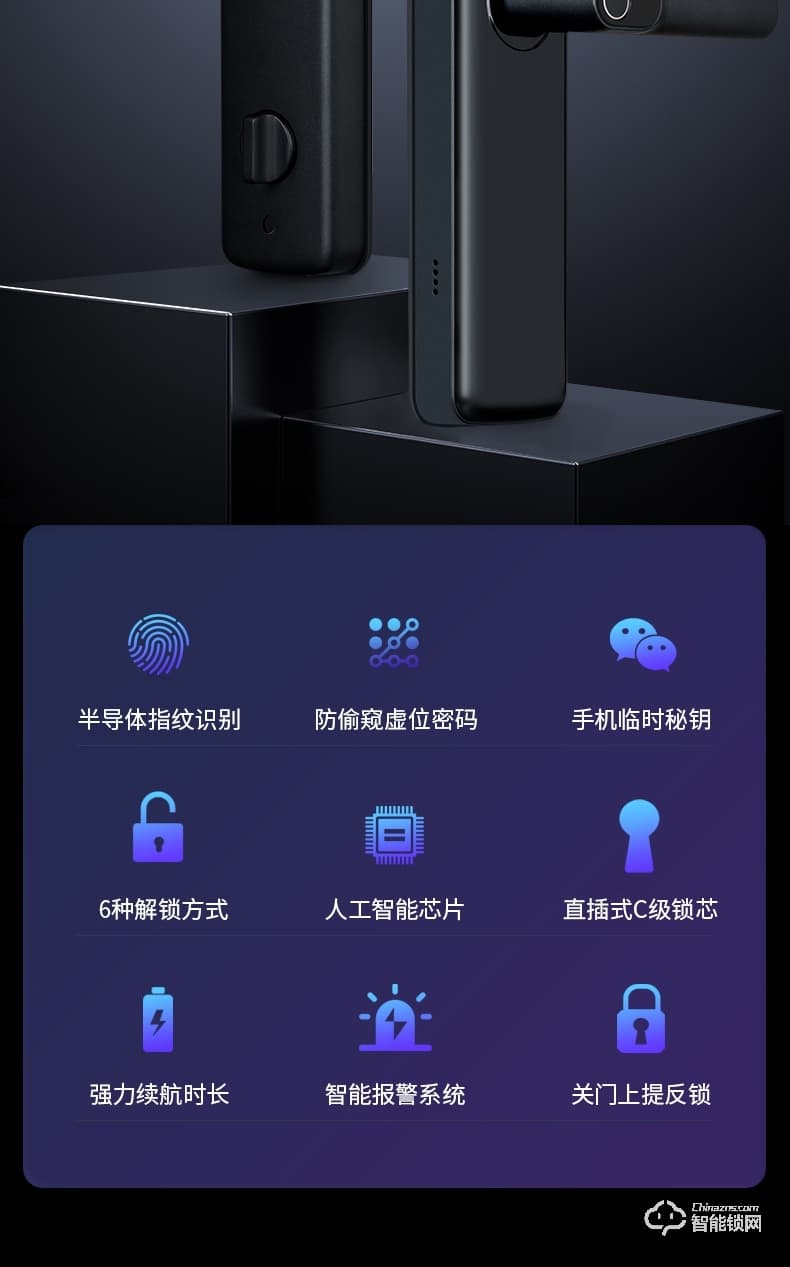 易麟智能鎖 Y02 半自動(dòng)家用智能鎖