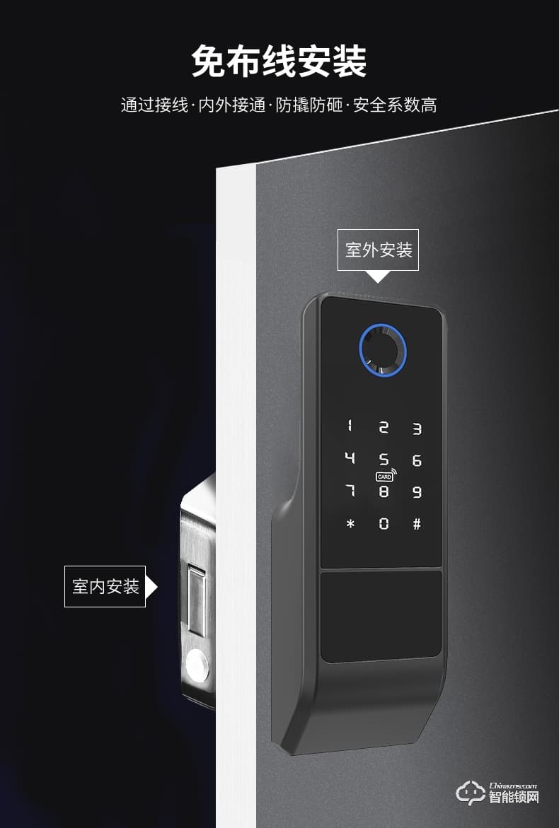 易麟智能鎖 公寓防盜木門牛頭鎖