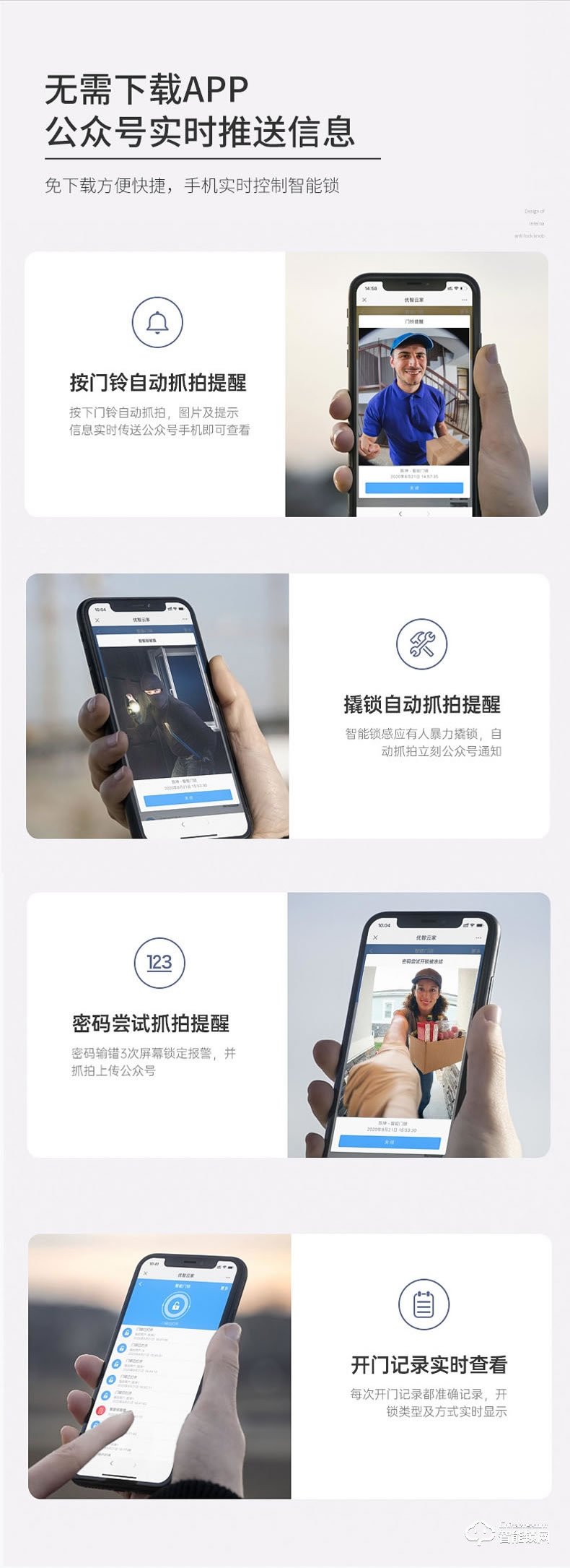 易麟智能鎖 Q02全自動(dòng)可視貓眼智能鎖