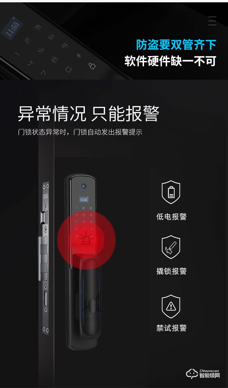 易麟智能鎖 Q02全自動(dòng)可視貓眼智能鎖