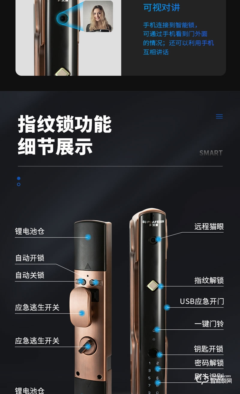 超安星智能鎖 和諧2號-4家用全自動智能鎖