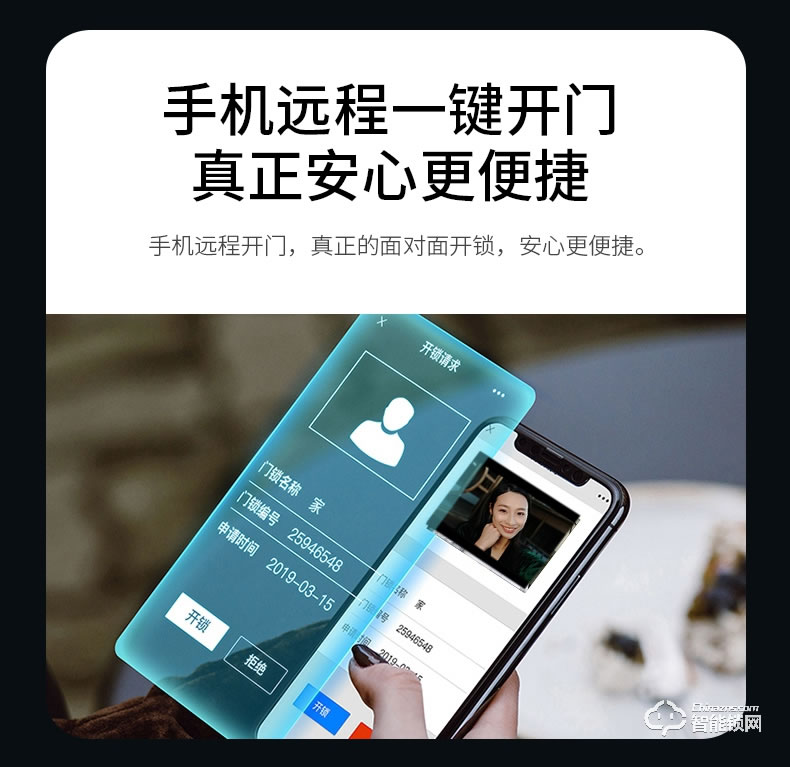 凌振智能鎖 全自動人臉識別智能鎖