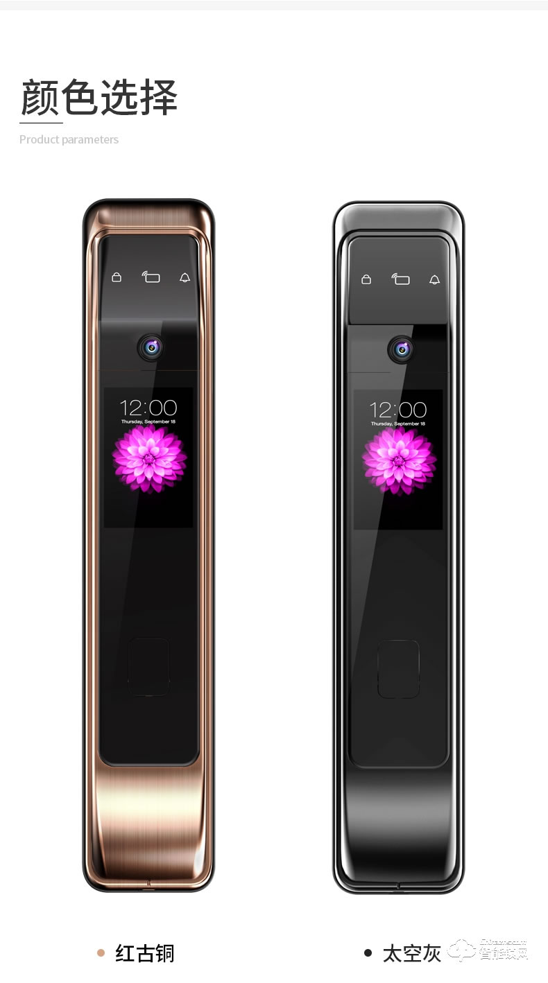 凌振智能鎖 邁凱倫全自動(dòng)人臉識(shí)別智能鎖