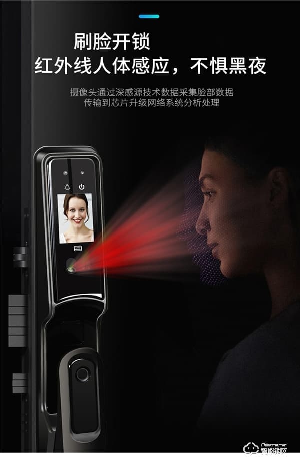 凌振智能鎖 凌振全自動人臉識別智能鎖