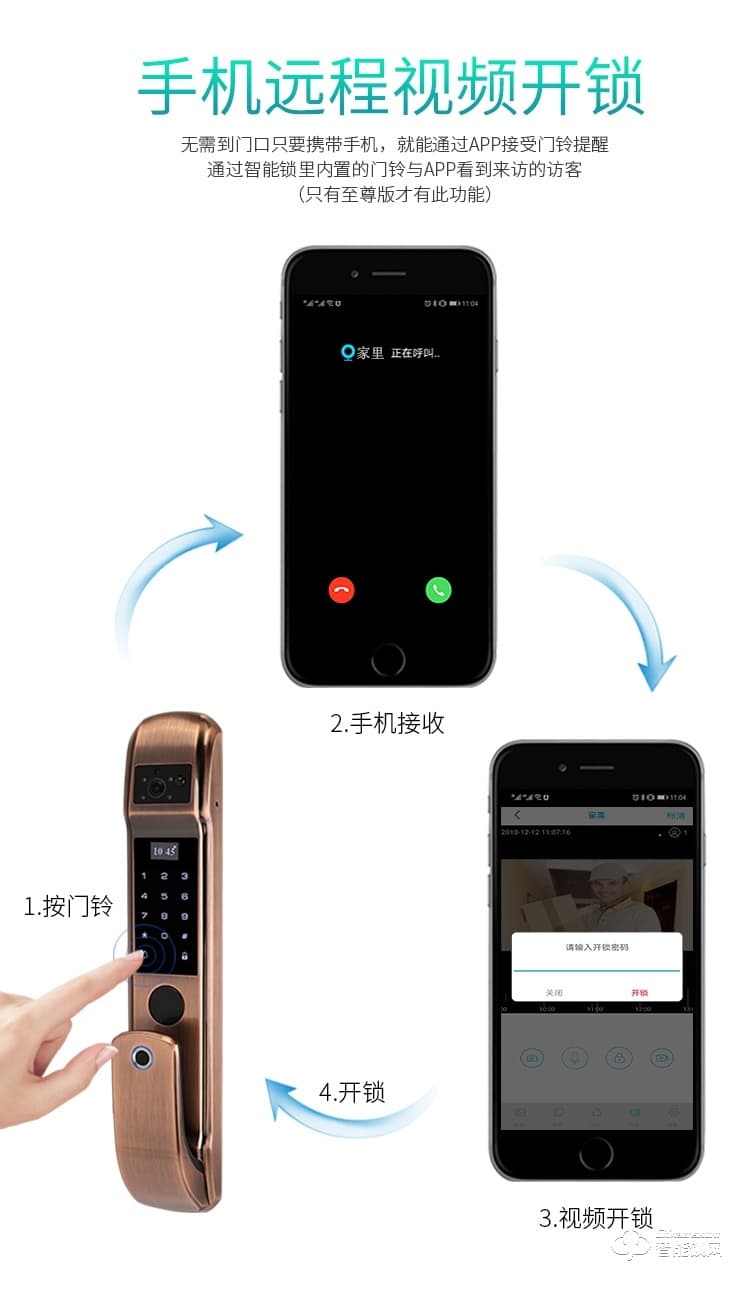 顧樂智能鎖 805家用全自動(dòng)智能鎖