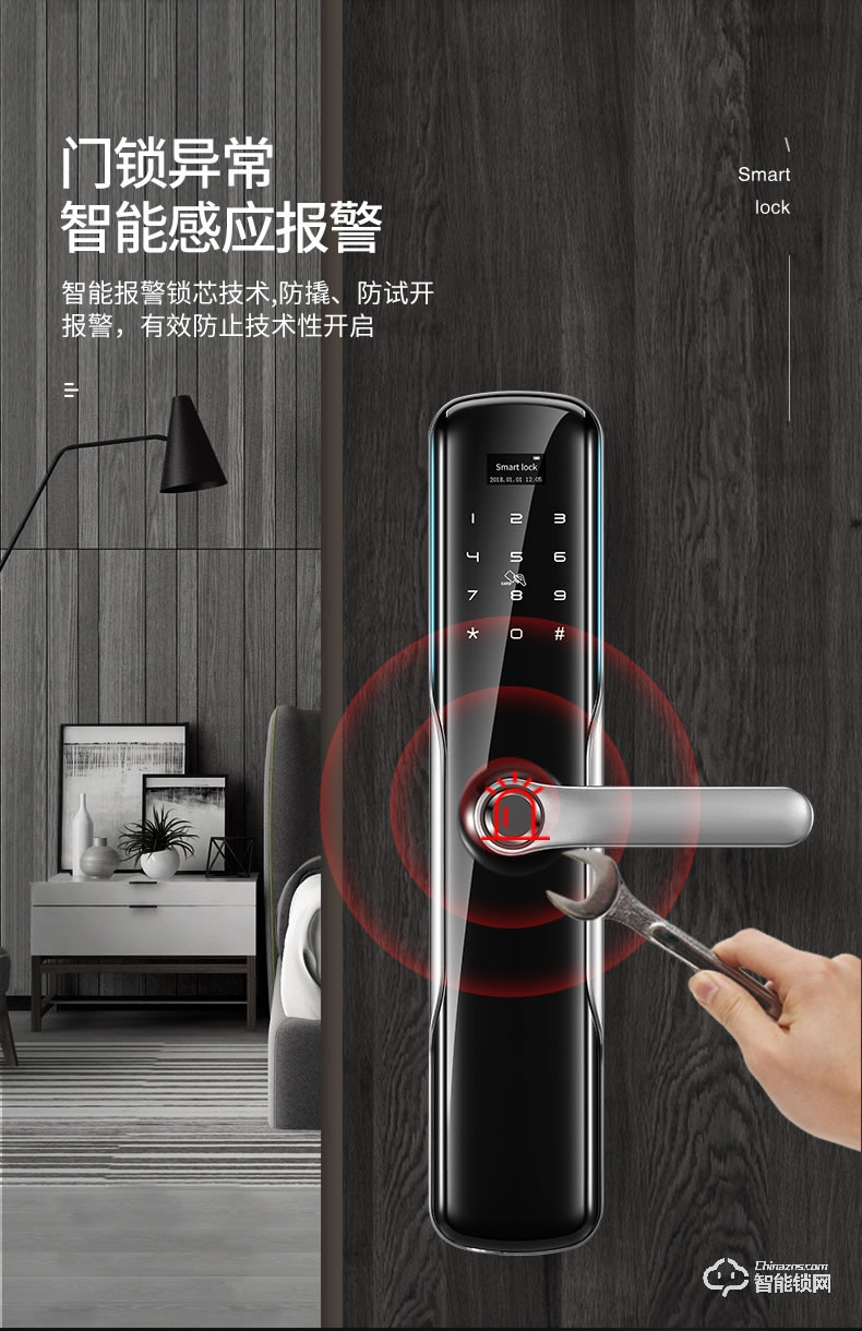 卡內締智能鎖  R15家用防盜門智能鎖
