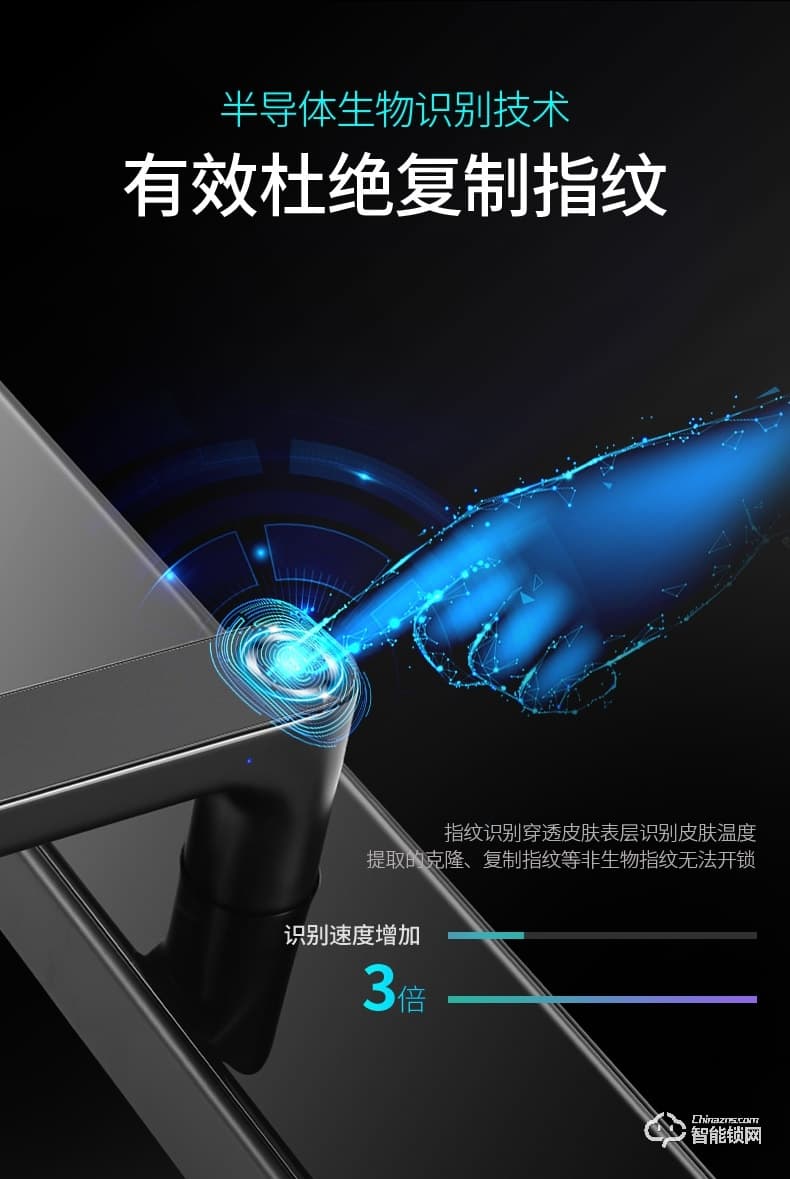 大鵝智能鎖 家用防盜門指紋鎖智能鎖