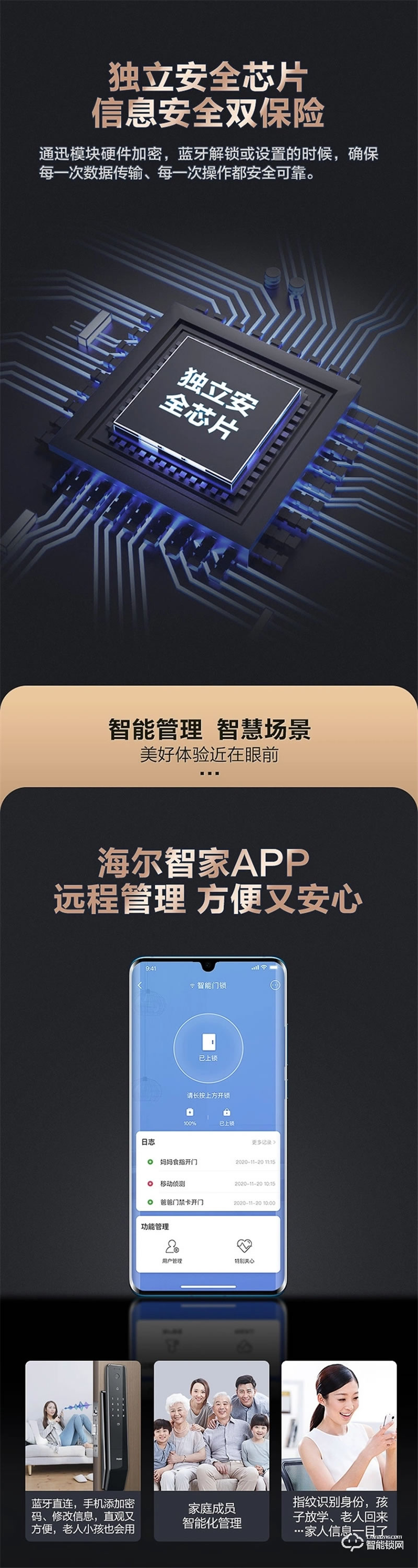 海爾智能鎖31S指紋鎖家用防盜門全自動(dòng)3D人臉識(shí)別密碼鎖31S