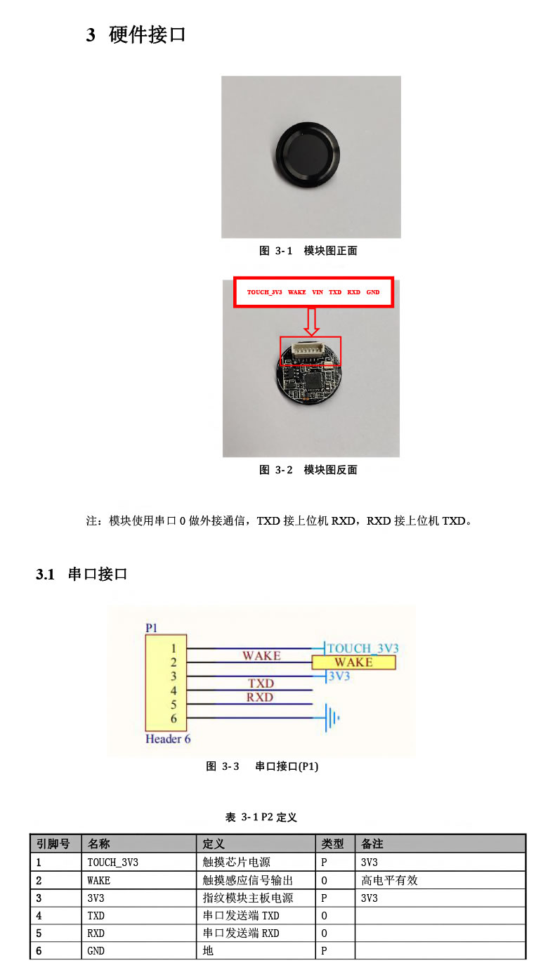 東為 嵌入式指紋識別模塊DW232Y