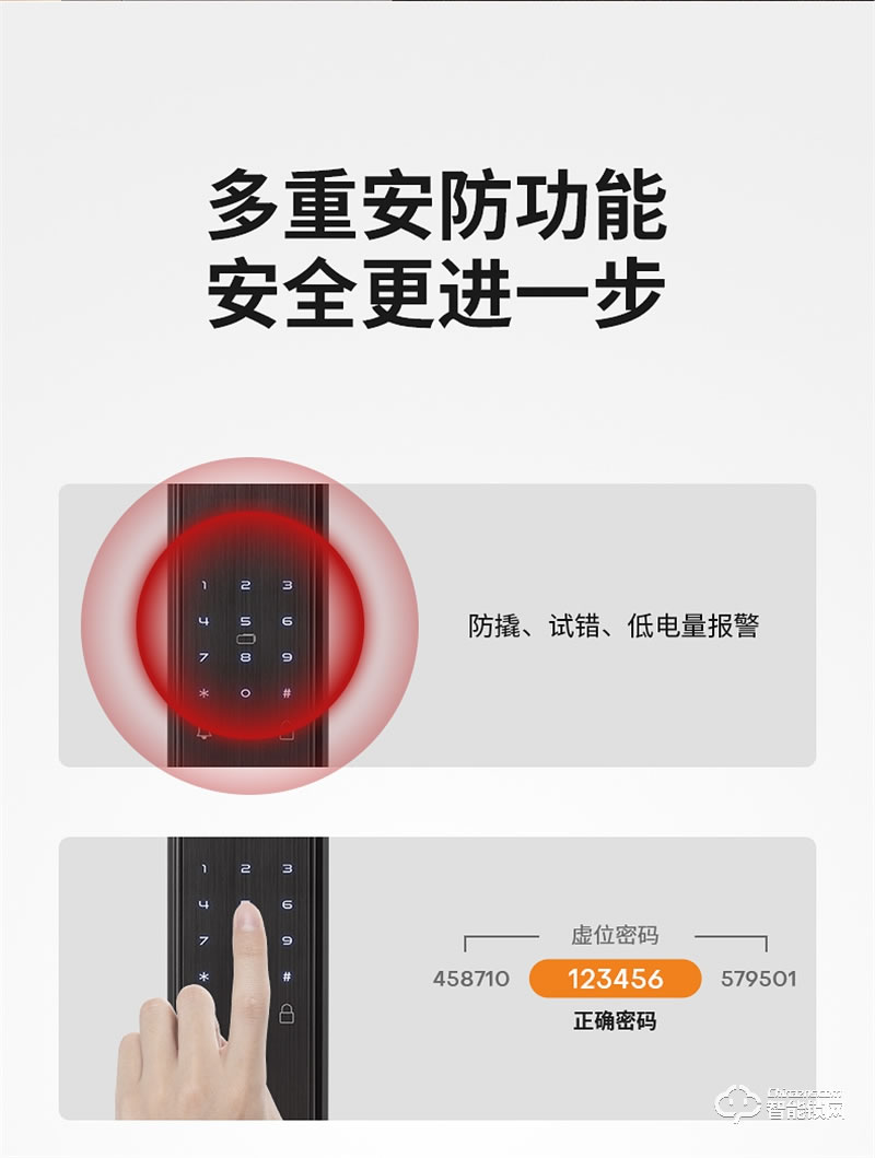 必達智能鎖F3R 3D人臉識別 全“面”智能 安全無接觸