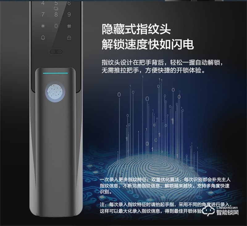 聯(lián)想F1 PLUS 3D人臉識別智能鎖防盜門指紋鎖遠程智控