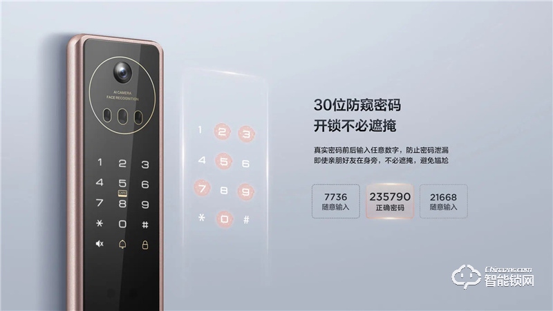 TCL3D人臉識別貓眼鎖X7S 防盜門鎖密碼鎖電子鎖