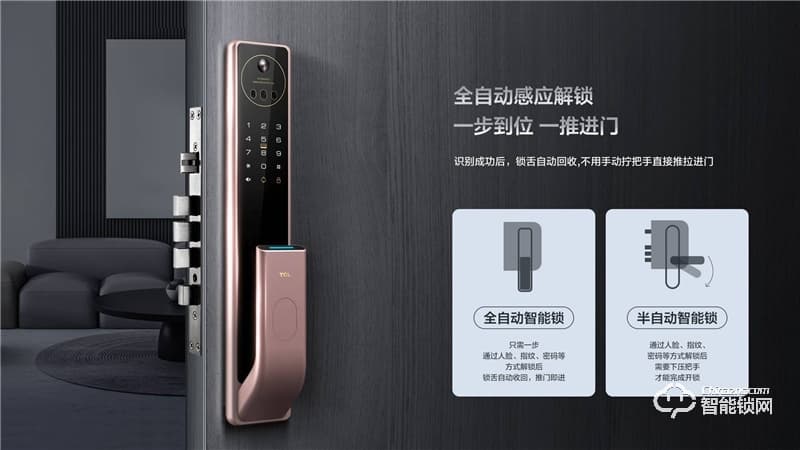 TCL3D人臉識別貓眼鎖X7S 防盜門鎖密碼鎖電子鎖