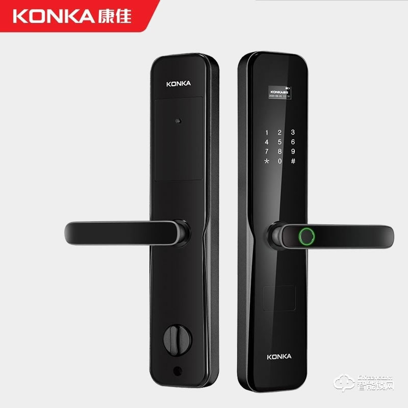 康佳507智能指紋鎖 家用防盜門密碼鎖