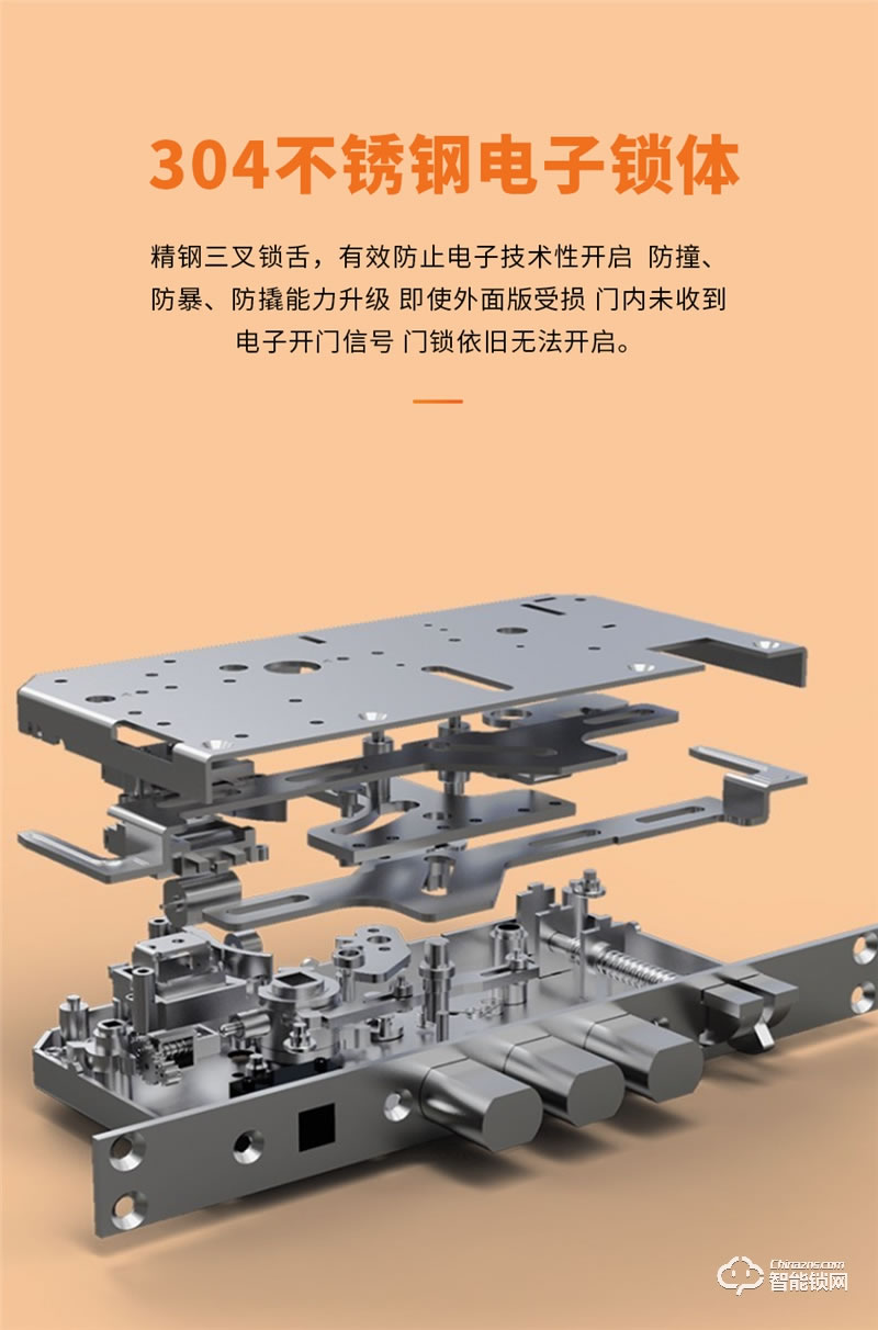 格里維爾純銅智能鎖 魯班8868全自動(dòng)別墅智能鎖