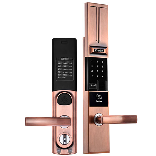 恒眾鑫T62物聯(lián)網(wǎng)智能鎖 鋅合金滑蓋防盜門智能密碼門鎖