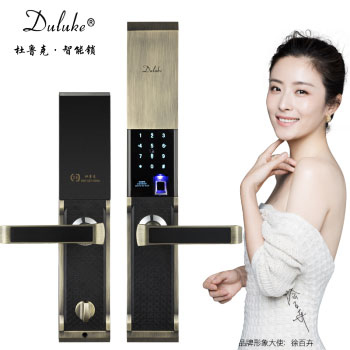 杜魯克指紋鎖 家用防盜門智能鎖刷卡密碼鎖
