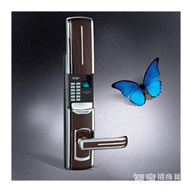 TENGO天固滑蓋自動下滑指紋鎖 家用防盜門智能鎖 時尚便捷