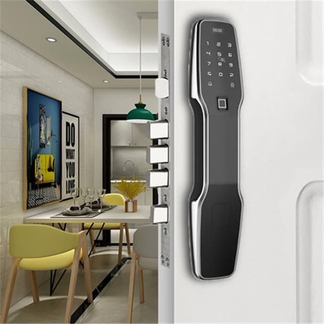 邦派全自動(dòng)家用智能鎖 指紋鎖app微信密碼鎖