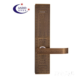 阿斯丹盾復古滑蓋智能鎖 別墅指紋密碼鎖