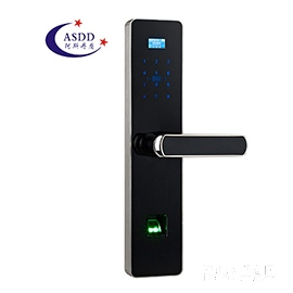 阿斯丹盾直板指紋密碼鎖 不銹鋼家用智能鎖