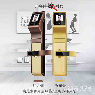堅(jiān)甲衛(wèi)士紅外人臉識(shí)別智能鎖 液晶顯示屏幕