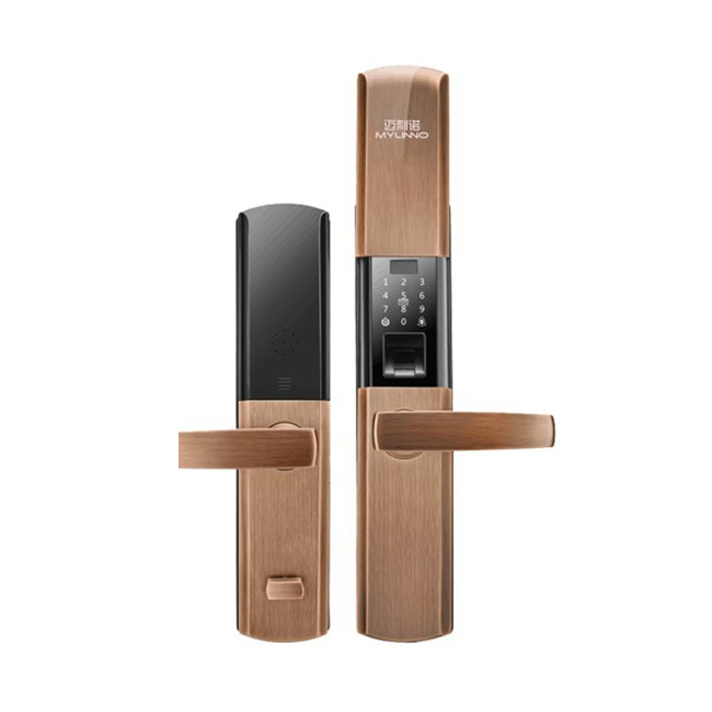 邁利諾智能鎖 高檔住宅別墅智能鎖 滑蓋指紋密碼鎖