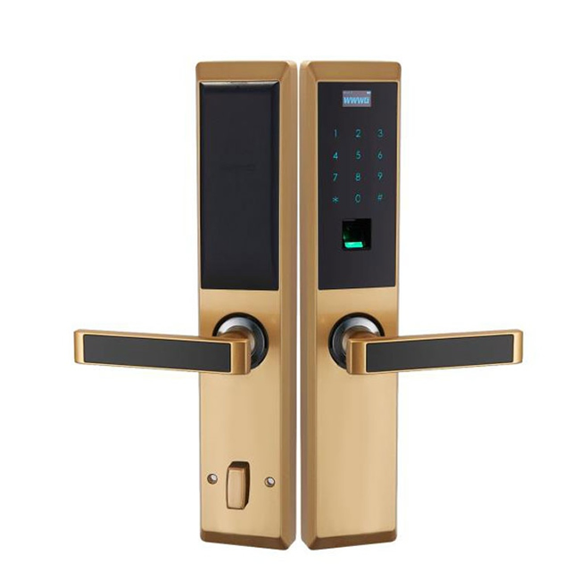 吾愛(ài)吾家進(jìn)戶(hù)門(mén)指紋密碼鎖 賓館酒店智能鎖