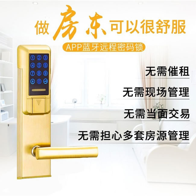 偉創智能鎖 藍牙手機APP密碼刷卡鎖 出租屋智能鎖