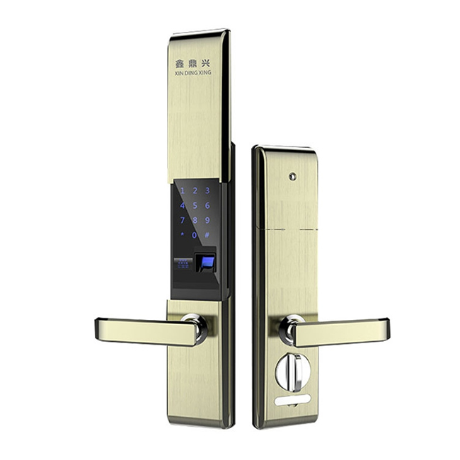 鑫鼎興全自動滑蓋智能指紋鎖 家用電子密碼鎖
