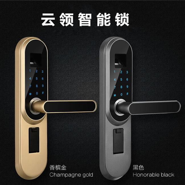 云領(lǐng)家用臥室門指紋鎖 辦公室智能門鎖