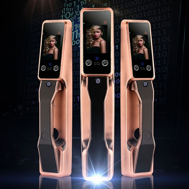 金玉鑫人臉全自動智能鎖 智能磁卡密碼鎖