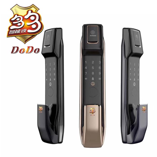 多多智能鎖 推拉式家用防盜門鎖 全自動(dòng)指紋鎖