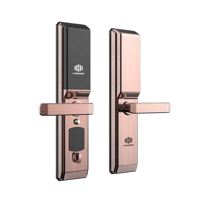 蘭和智能鎖M46 自動滑蓋指紋鎖 遠(yuǎn)程操控