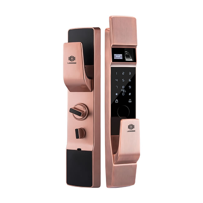 蘭和全自動智能鎖D46 半導(dǎo)體指紋鎖 遠(yuǎn)程開門