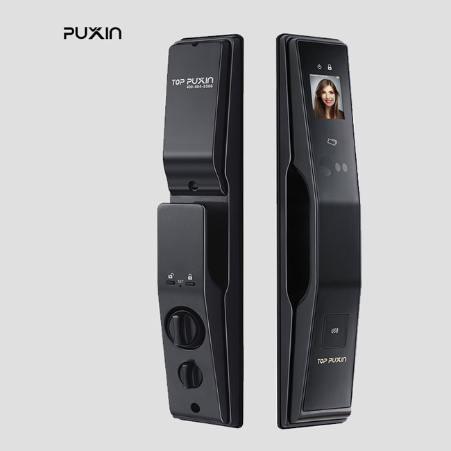 普鑫人臉識別鎖 智能鎖密碼鎖 刷卡磁卡鎖