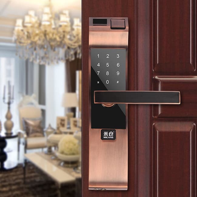 米倉智能入戶門直板鎖 MC8201A電子密碼防盜鎖