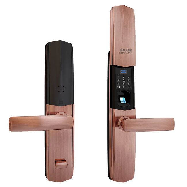 卓亞云智能鎖 滑蓋指紋密碼鎖 家用防盜門(mén)智能鎖