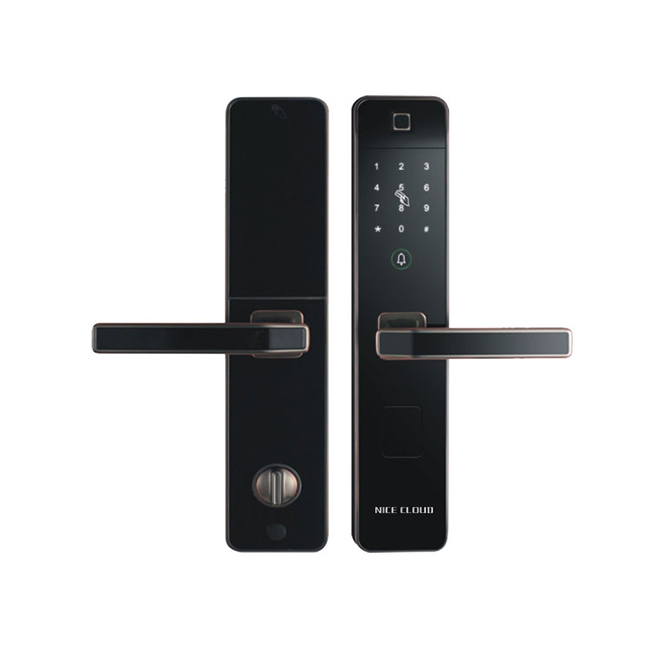 卓亞云智能鎖 直板指紋密碼鎖 防盜門(mén)智能刷卡鎖