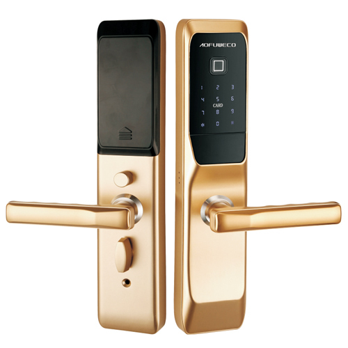 奧弗微科智能鎖 直板指紋鎖 防盜門(mén)木門(mén)鐵門(mén)智能鎖