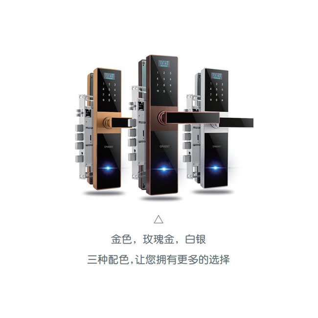 奧聯智能鎖 家用防盜指紋鎖 直板電子密碼鎖