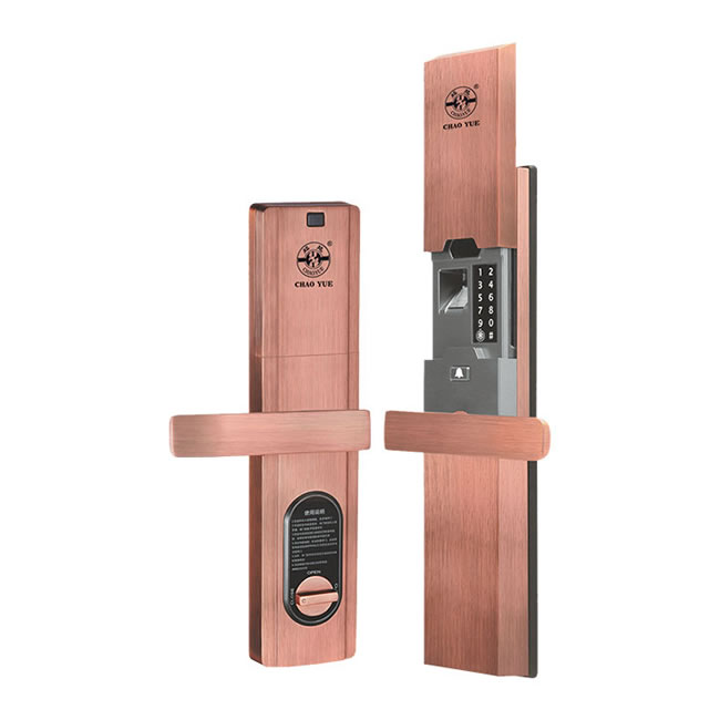 一馬平川指紋鎖Y-1116 家用防盜智能鎖 滑蓋指紋密碼鎖