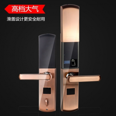 創達至誠指紋鎖 滑蓋指紋密碼鎖 防盜門電子刷卡鎖