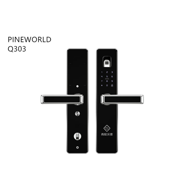 青松沃德智能鎖 直板指紋鎖 家用防盜電子密碼鎖