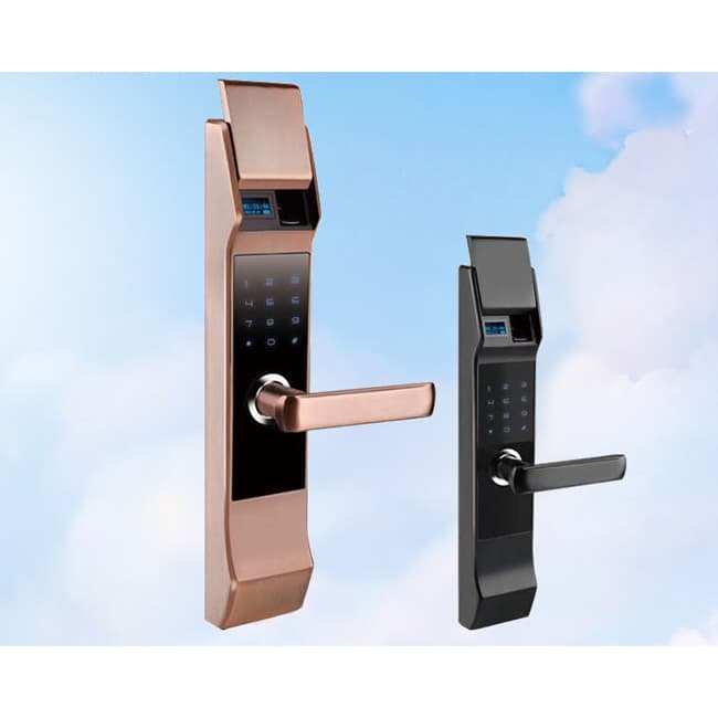 科塞達智能鎖 鋅合金智能指紋鎖 小滑蓋防盜密碼鎖