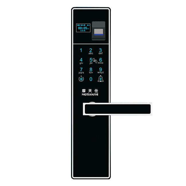 摩天仕智能鎖 智能指紋鎖M6 直板防盜門智能鎖