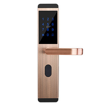 普藍盾智能門鎖 防盜指紋鎖 家用直板智能密碼鎖